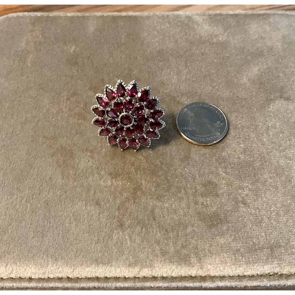 Sterling Silver Rhodolite Garnet Ring DJOY